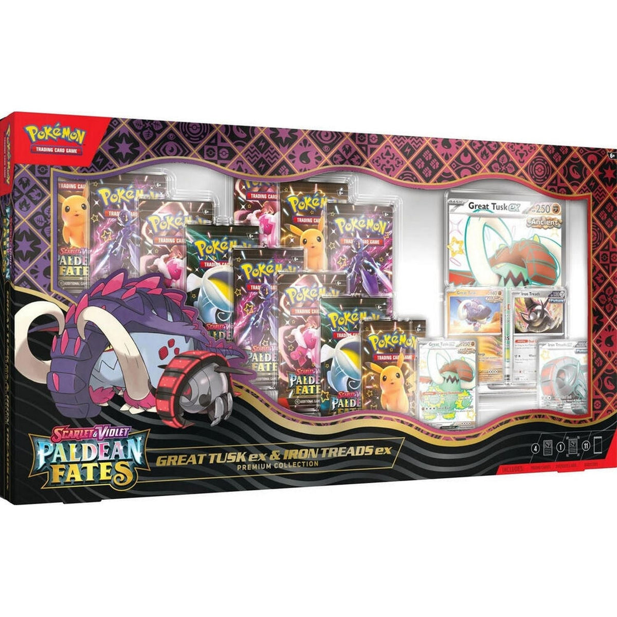 Pokemon: Paldean Fates Great Tusk & Iron Treads ex Premium Collection