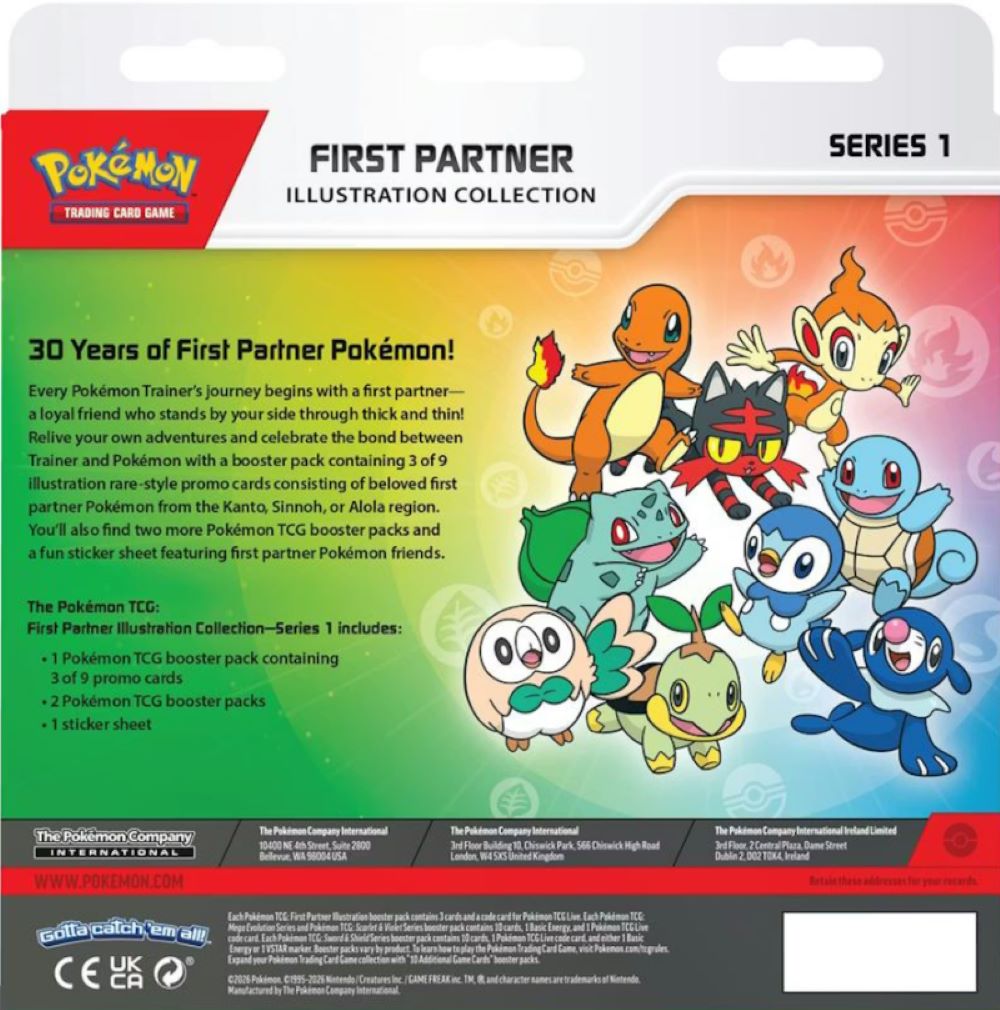 Pokemon: First Partner Illustration Collection - Series 1
