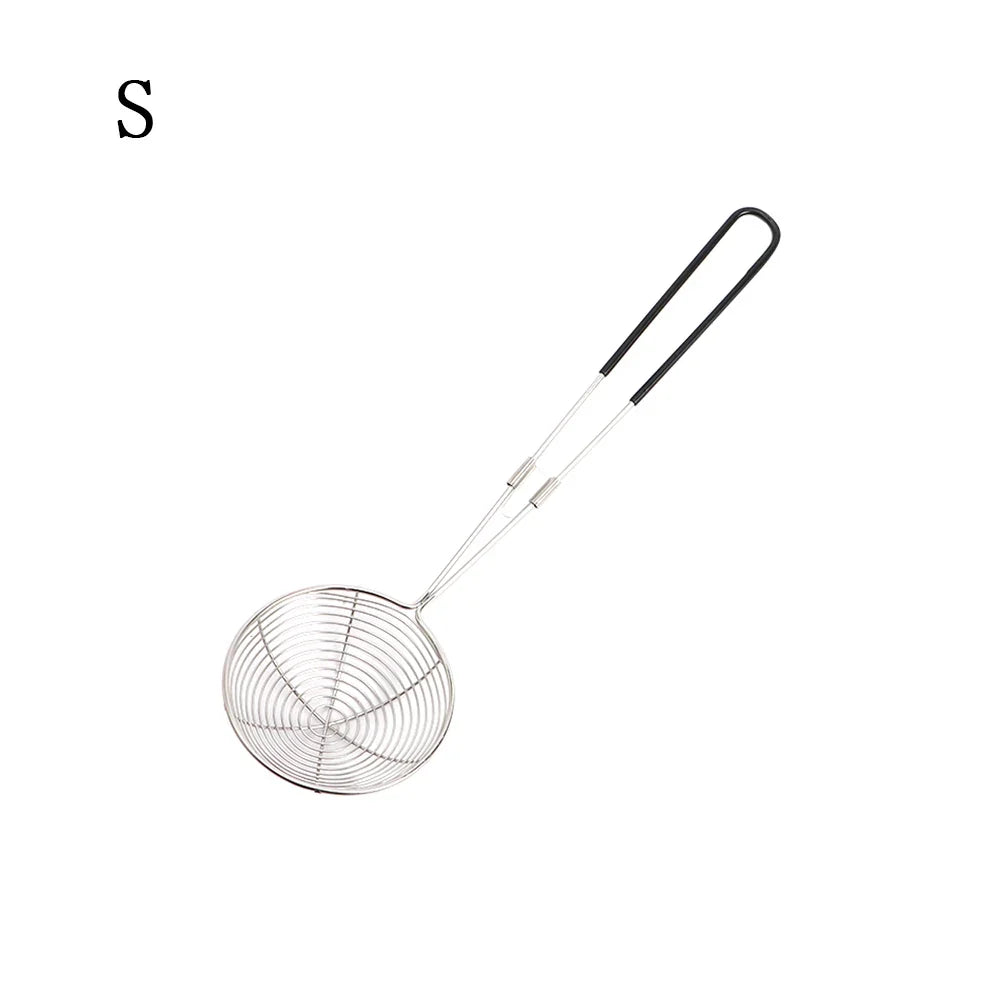 Long Handle Stainless Steel Kitchen Home Kitchen Gadget Cooking Tool Spider Strainer Skimmer Spoon Colander